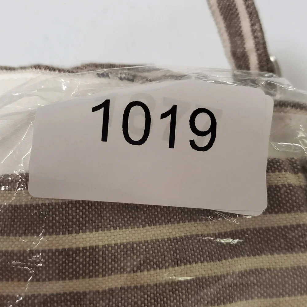 Polo Jean Company Mens Linen Riviera Striped Pants Size 38x34 Brown Button Fly